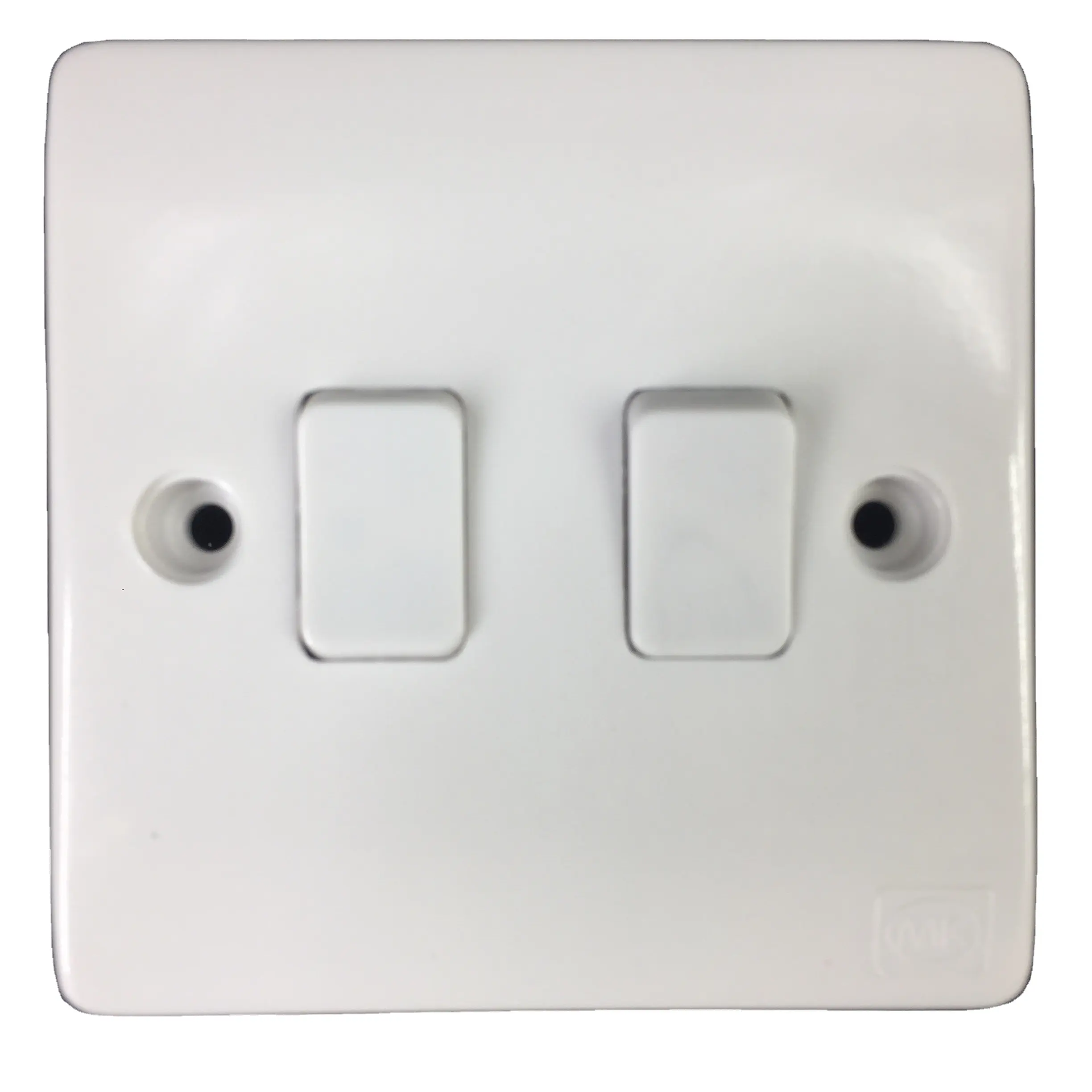 HIgh quality 2gang 1way white color Electrical Logic MK switch socket