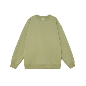 Sudadera Unisex de Peso Pesado 400GSM 100% de Punto de Algodón, Jersey de Ajuste Regular, Cuello Redondo, Sudadera Sólida de Otoño para Hombre - Product Image 4