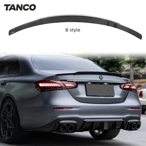 Kit Carrozzeria in Fibra di Carbonio Stile <span class=keywords><strong>B</strong></span>: Labbro Anteriore, Diffusore Posteriore e Minigonne Laterali per <span class=keywords><strong>Mercedes</strong></span> Benz W213 Facelift E63 AMG - Product Image 6