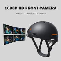 Casque de Scooter Électrique Ultraléger pour VTT Casque de Vélo avec Caméra 1080P HD WiFi APP pour Adultes Casques de Camping