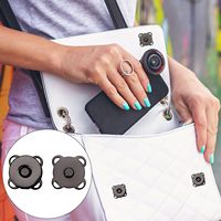 Kancing Tekan Magnetik Bentuk Hati Bintang Ukuran Khusus dari Paduan Seng untuk Tas Pakaian Aksesoris Jahit DIY