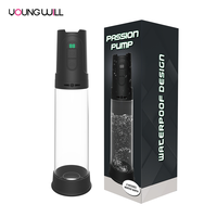 Pompe à vide électrique USB rechargeable avec affichage numérique, étanche, hydrothérapie, 3 modes, anneau en TPE, jouet sexuel pour homme adulte, OEM ODM