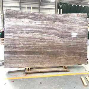 Carreaux de mur extérieur en <span class=keywords><strong>travertin</strong></span> gris argenté italien Design moderne Surface polie Caractéristique imperméable Bon <span class=keywords><strong>prix</strong></span> Grande dalle de <span class=keywords><strong>pierre</strong></span> - Product Image 1