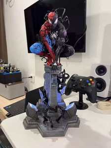 Figurine de plateforme Super Spider-Man, thème <span class=keywords><strong>Avengers</strong></span>, en PVC écologique, modèle de jouet, décoration d'aquarium, cadeau tendance et de collection - Product Image 3