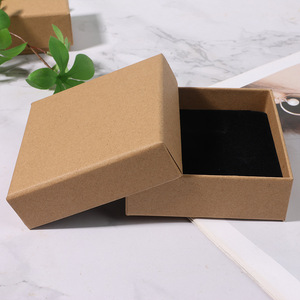 Wholesale Custom Cardboard Kraft Paper Earring Jewelry <b>Gift</b> <b>Ring</b> Necklace Bracelet Storage Packaging Jewelry <b>Box</b> - Product Image 3