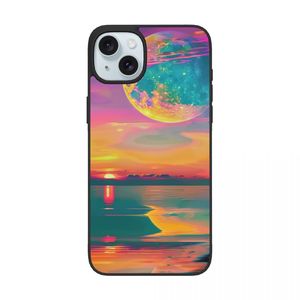 Coque de téléphone personnalisée avec paysage naturel pour iPhone 15 13 Pro Max Plus avec protection d'objectif, design vierge pour sublimation - Product Image 4