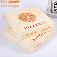 Boîte à pizza isotherme en carton ondulé personnalisée et imprimée, écologique, pour restaurants, vente en gros, avec logo