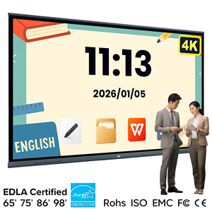 Ai 4K ODM OEM บอร์ดอัจฉริยะ, กระดานไวท์บอร์ดแบบโต้ตอบไวท์บอร์ดส<span class=keywords><strong>ม</strong></span>าร์ทบอร์ดแบบโต้ตอบไวท์บอร์ดสำหรับโรงเรียน CE FCC - Product Image 2
