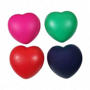 Wholesale PU Foam Custom Logo Color <b>Printed</b> Bulk <b>Mini</b> Red Yellow White Blue Green Heart Shaped Stress Balls - Product Image 2