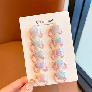 Accessoires de cheveux de style coréen, élastiques à cheveux en plastique/résine pour bébé, haute élasticité, durables, ne blessent pas les cheveux des enfants - Product Image 6