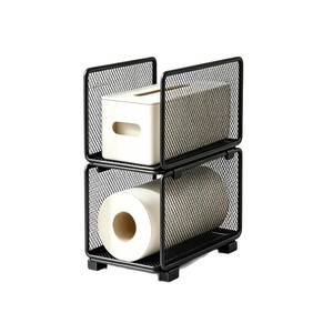 Étagère de rangement de cuisine à 3 niveaux en métal, organiseur de bureau pour essuie-tout, film alimentaire, rangement pour armoire de cuisine - Product Image 5
