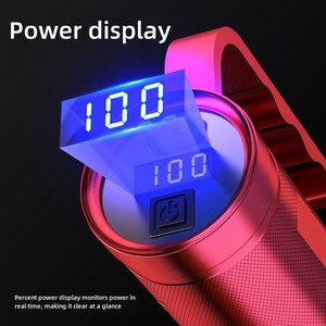 Xoay tập trung 4 màu sắc Spotlight câu cá ánh sáng công suất cao Long Range <span class=keywords><strong>Torch</strong></span> ánh sáng USB sạc ngoài trời Led đèn pin - Product Image 5