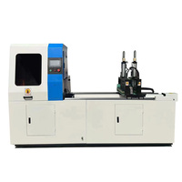 Machine de découpe de profilés de tuyaux en aluminium à double commande servo KAS-505CNC automatique Scie circulaire en aluminium