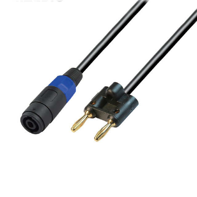 Speakon Female to Banana Plug Customized Connector Speaker Cable for Guitar Instrument Connect