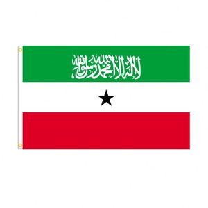 Somaliland Flag Green White Red 100% Polyester Outdoor Travel Agency Use - Product Image 2