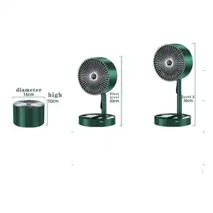 800w ptc chauffage rapide petit ventilateur de chauffage de bureau électrique de table de chambre d'hôtel portable pliable