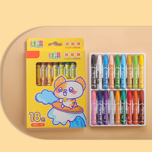 Crayón de cera hexagonal lavable no tóxico, juego estacionario de pastel al óleo para pintura de niños - Product Image 1