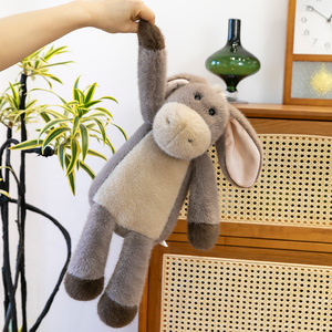Benutzer definierte bestickte flauschige Plüsch tier Spielzeug Super weiche <span class=keywords><strong>Esel</strong></span> Waschbär Schnabeltier Geburtstag Anlass gewichtete wilde Tier Zeug Spielzeug - Product Image 2