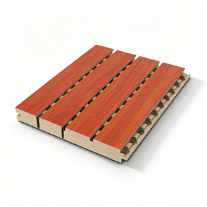 Panneaux acoustiques MDF personnalisés à finition rainurée pour <span class=keywords><strong>la</strong></span> réduction <span class=keywords><strong>du</strong></span> <span class=keywords><strong>bruit</strong></span> et le traitement des murs <span class=keywords><strong>dans</strong></span> les bureaux, salles de classe, restaurants et espaces de théâtre - Product Image 3