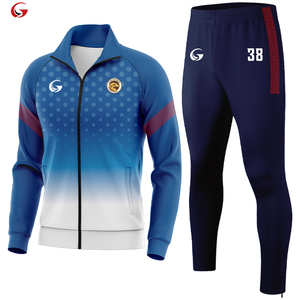 Bộ đồ tập bóng đá mùa đông chất liệu thun co giãn, in chuyển nhiệt, 95% polyester 5% spandex, trọng lượng trung bình, mã sản phẩm WX25706 - Product Image 1