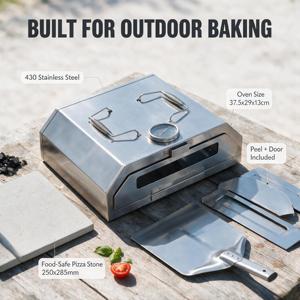 <span class=keywords><strong>Forno</strong></span> <span class=keywords><strong>per</strong></span> <span class=keywords><strong>Pizza</strong></span> a Gas da Esterno GARDENSUN in Acciaio Inox con <span class=keywords><strong>Pietra</strong></span> Refrattaria <span class=keywords><strong>per</strong></span> Cottura all'Aperto, Produttore ODM su Base di Campione - Product Image 2