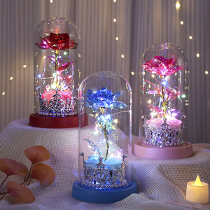 Rosa Eterna Preservada Hecha a Mano en Cúpula de Cristal con Luz LED, Regalo de Navidad, San Valentín, Graduación, Día de Acción de Gracias para Mamá y Mujeres - Product Image 2