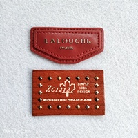 Jeans en cuir de luxe personnalisés et patchs d'étiquette de vêtements logo en relief personnalisé étiquettes en cuir pour accessoires de vêtements