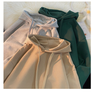 Grosir Pakaian Wanita Berkualitas Tinggi Atasan Hoodie Tebal Oversize Hombre Hoodie Tebal 400 Gsm - Product Image 2