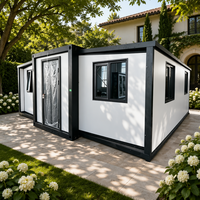 Maisons conteneurs préfabriquées respirantes et pliables 2/3/4/5 chambres, extensibles, avec salle de bain et cuisine mobiles, modernes