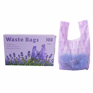 Sacs à cordon biodégradables personnalisés pour litière de chat, sacs à déjections pour animaux de compagnie, sacs poubelles pour litière avec poignée et pelle à litière - Product Image 2