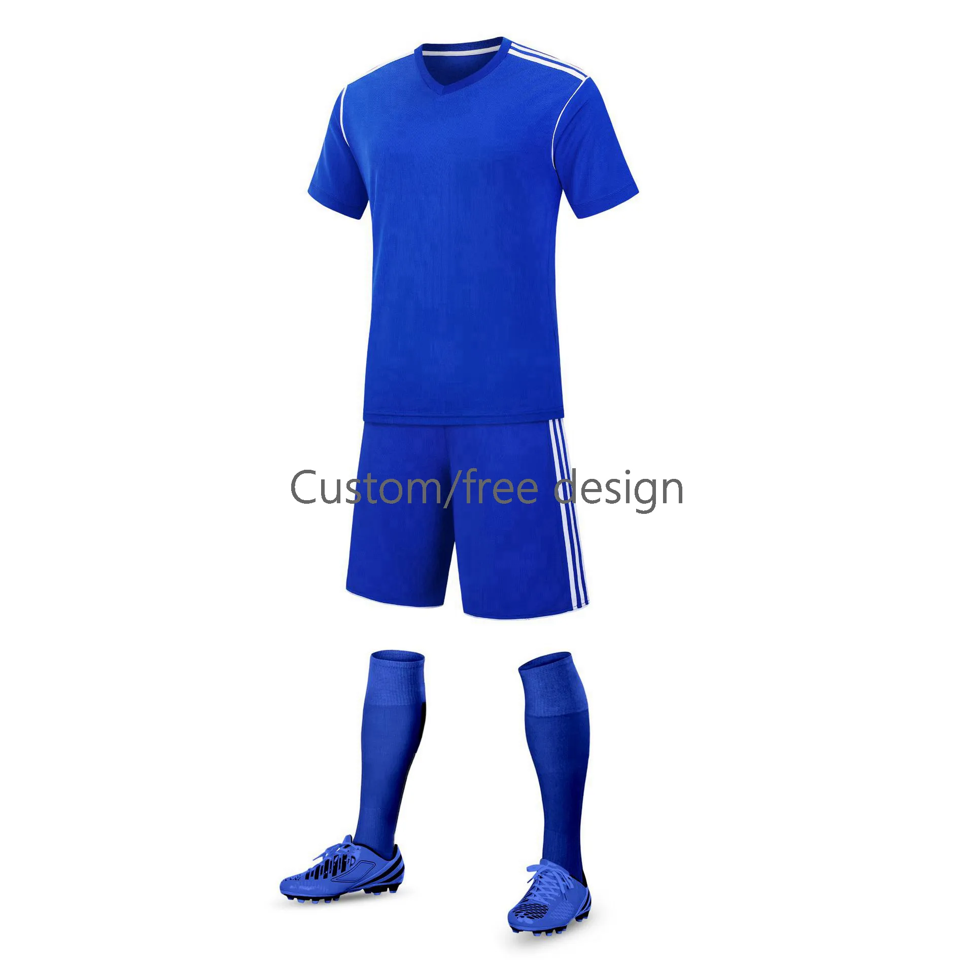 Süblimasyon floresan baskılı esnek sipariş miktarı özelleştirmek nefes futbol kıyafeti üst futbol forması