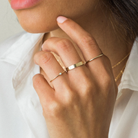 Fabrik direkt Verkauf 925 Sterling Silber 18 Karat vergoldeten Schmuck Pure Gold Ring für Frauen