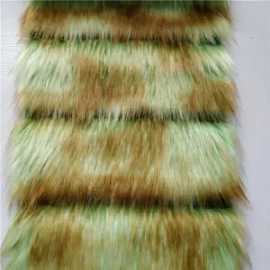 2022 di alta qualità colore verde moda design personalizzato striscia di pelliccia sintetica per scarpe giacca di pelliccia