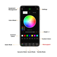 Colorido RGBW Twinkle App Mobile Music Control 10W LED Motor de fibra óptica para iluminación de techo de automóvil