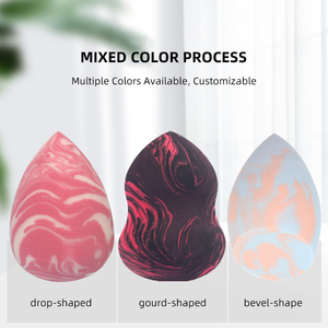 柔软多彩化妆海绵套装美容粉扑化妆工具粉底遮瑕膏混合专业化妆海绵鸡蛋 - Product Image 5