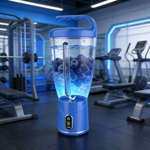 Blender sans fil haute performance de 1000 ml, 150 W, batterie Li-ion, sans BPA, 6 lames, broyeur de glace, rechargeable par USB-C, pour smoothies en voiture - Product Image 6