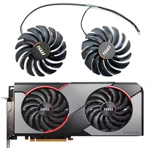 ใหม่95mm PLD1010S12HH 4PIN 4PIN RX5700พัดลม GPU สำหรับ <span class=keywords><strong>MSI</strong></span> RX5700 5700XT การ์ดเกม<span class=keywords><strong>5600</strong></span> <span class=keywords><strong>XT</strong></span> - Product Image 1