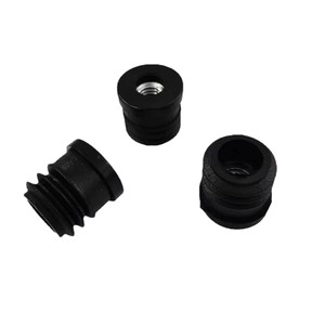 Round Nut Plug M6x16 Plastic Adjustable Furniture <b>Chair</b> Caster Tube Inner Plug Foot <b>Pad</b> - Product Image 1