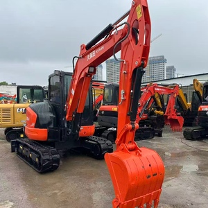 Excavadora de cadenas Kubota U55 usada en stock, miniexcavadora de 5 toneladas sin cola para servicios urbanos y paisajismo - Product Image 5