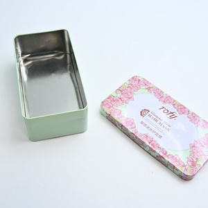 Custom Printed Rounded Rectangle Eco-Friendly Recyclable Food Grade Metal Tin Box Storage Tin for Hair Mask Personal Care - Product Image 2