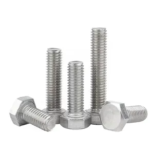 Metal Fasteners All Sizes Custom Stainless Steel Grade 4.8/ 8.8/ 10.9/ 12.9 Hex Bolts