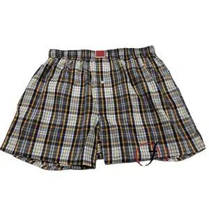 Professional Factory Custom Japan Style Mens Private Labal <strong>Boxer</strong> Shorts Non Elastic Woven Underwear Men Cotton Open <strong>Fly</strong> <strong>Boxers</strong> - Product Image 1