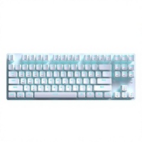 Clavier mécanique rétroéclairé AK40PRO tri-mode, universel pour le jeu et le bureau, compatible avec téléphone, PC, ordinateur de bureau, 87 touches avec mousse insonorisante