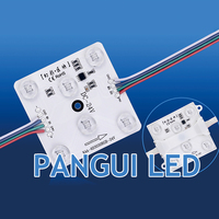 Modules LED carrés RGB IP68 24V DMX512 1935 IC, module LED carré 12V pour boîte lumineuse publicitaire, module LED 24V