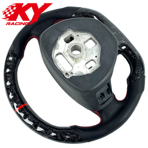 พวงมาลัยสไตล์สปอร์ตแบบ LED RPM ทำจากคาร์บอนไฟเบอร์และหนัง  ปรับแต่งได้ เหมาะสำหรับ Chevrolet Corvette C7 Z06 ZR1 C8 - Product Image 3
