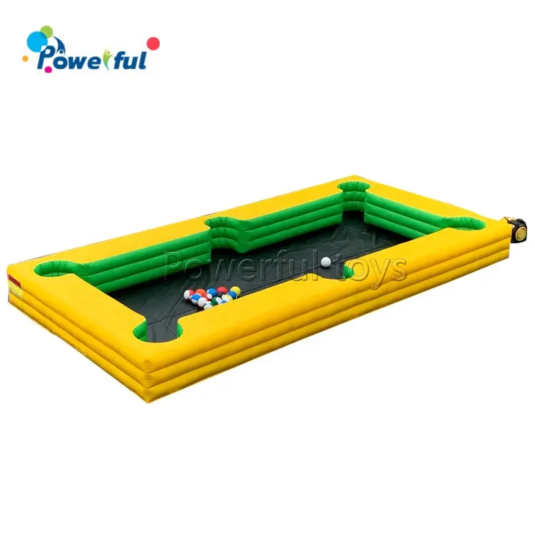 Mesa inflable de billar humano, juego interactivo, mesa de billar de fútbol