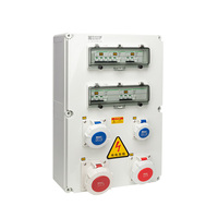 Boîte de distribution d'alimentation industrielle multi-prises d'intérieur avec affichage numérique et matériau ABS, indice de protection IP67