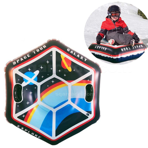 Tube de neige <span class=keywords><strong>gonflable</strong></span> en PVC épaissi pour enfants et adultes Sport d'hiver en plein air toboggan arc-en-ciel résistant au froid pour <span class=keywords><strong>luge</strong></span> à neige - Product Image 6