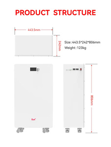 14.3kWh 51.2V 280Ah Wall-Mounted Battery | Solar <b>Energy</b> <b>Storage</b> <b>System</b> | Off-Grid Hybrid | 6000+ Cycles 5-Year | - Product Image 4