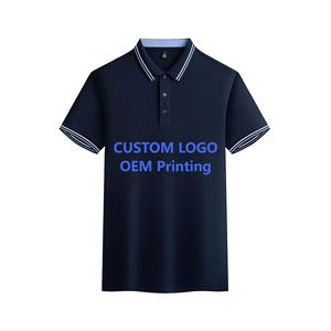 เสื้อโปโลผู้ชายแบบกำหนดเองสำหรับธุรกิจและองค์กร เนื้อผ้าระบายอากาศ เป็นมิตรกับสิ่งแวดล้อม ผลิตจากโพลีเอสเตอร์ผสมสแปนเด็กซ์ แขนสั้น พร้อมสกรีนโลโก้ - Product Image 4
